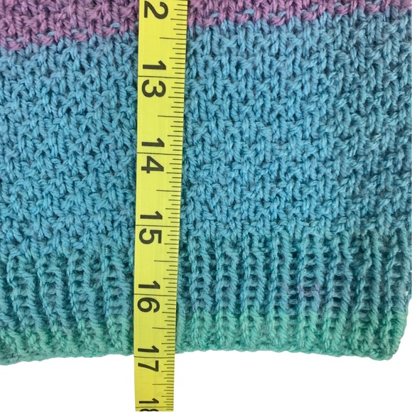 Charming Handmade Girl’s Knitted Long Sleeve Button Front Cardigan Sweater - Picture 13 of 13